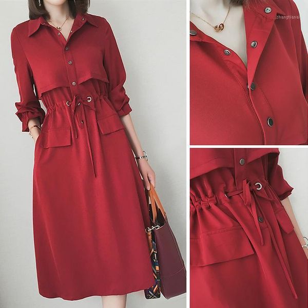 2020 girls fashion red elegant big size 4xl 3xl dresses women's casual autumn quality design slim black dress lady plus xl #w1001, Black;gray
2020 girls fashion red elegant big size 4xl 3xl dresses women's casual autumn quality design slim black dress lady plus xl #w1001, Black;gray