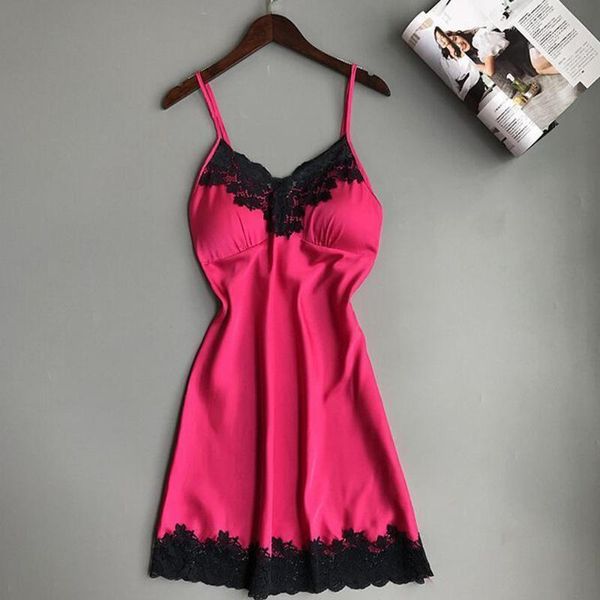 women's sleepwear satin home wear black lace v-neck pyjamas sleeveless cute cami and shorts lingerie with chest pads1, Black;red
women's sleepwear satin home wear black lace v-neck pyjamas sleeveless cute cami and shorts lingerie with chest pads1, Black;red