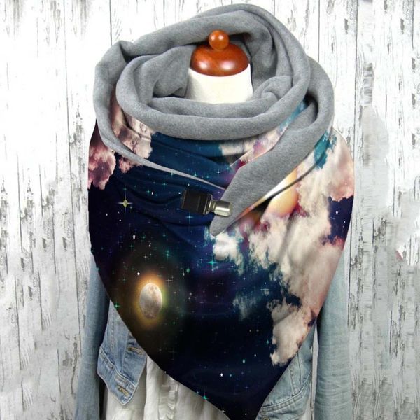 fashion scarf winter women butterfly snowflake starry universe personality tie dye print button soft wrap warm scarves shawls, Blue;gray
fashion scarf winter women butterfly snowflake starry universe personality tie dye print button soft wrap warm scarves shawls, Blue;gray
