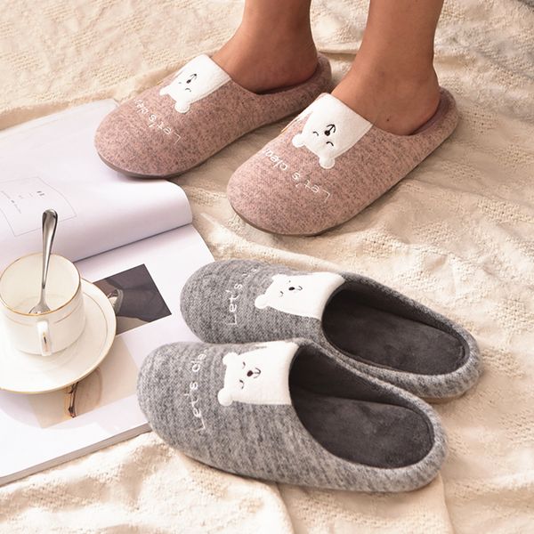 cute cartoon bear house bedroom women slippers winter warm plush couples shoes soft cotton indoor ladies furry slippers, Black
cute cartoon bear house bedroom women slippers winter warm plush couples shoes soft cotton indoor ladies furry slippers, Black