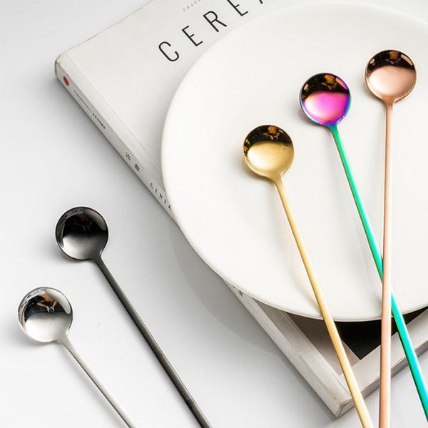 spoons 304 stainless steel mixing stirring spoon creative long handle thicken small dessert coffee ice cucharas
spoons 304 stainless steel mixing stirring spoon creative long handle thicken small dessert coffee ice cucharas