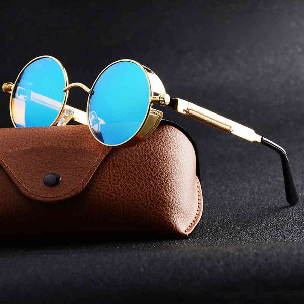 classic gothic steampunk style sunglasses men women brand designer retro round metal frame colorful lens sun glasses, White;black
classic gothic steampunk style sunglasses men women brand designer retro round metal frame colorful lens sun glasses, White;black