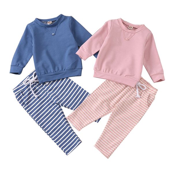infant baby striped outfits solid colors long sleeve kids sweater baby boys clothes sets vêtements bébé pockets striped trousers 061215, White
infant baby striped outfits solid colors long sleeve kids sweater baby boys clothes sets vêtements bébé pockets striped trousers 061215, White