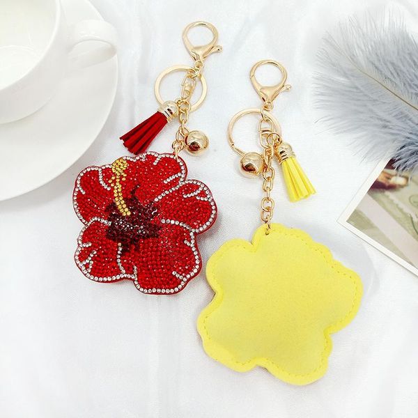 flower korean flannel rhinestone tassel keychain pendant creative ornament bag car key ring accessories, Silver
flower korean flannel rhinestone tassel keychain pendant creative ornament bag car key ring accessories, Silver