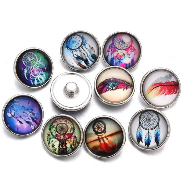 10pcs/lot new glass snap button jewelry random dream catcher fit 18mm diy snap bracelet jewel bbyttt
10pcs/lot new glass snap button jewelry random dream catcher fit 18mm diy snap bracelet jewel bbyttt