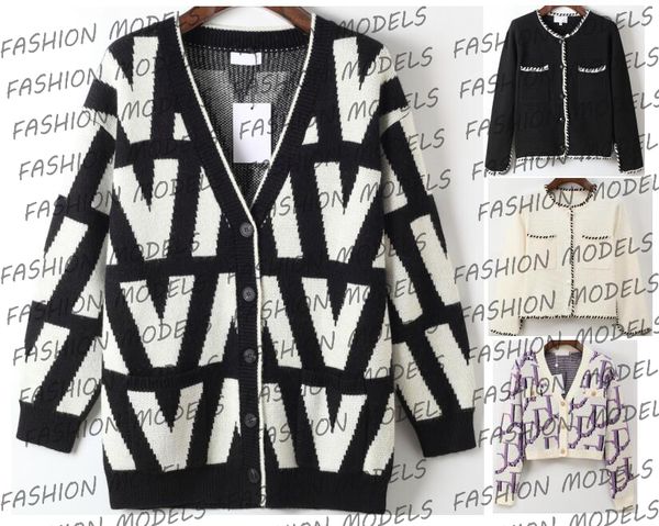 womens cardigan classical knits and tees luxury designers woman sweater with logo pattern knitwear ladies knitted casual coat v neck cardiga, White
womens cardigan classical knits and tees luxury designers woman sweater with logo pattern knitwear ladies knitted casual coat v neck cardiga, White
