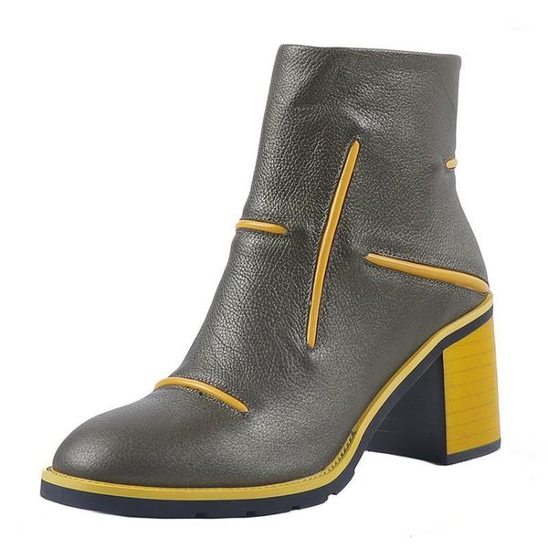 retro european american color matching women boots thick heel high heel new fashion 2020 autumn winter leather ladies shoes1, Black
retro european american color matching women boots thick heel high heel new fashion 2020 autumn winter leather ladies shoes1, Black