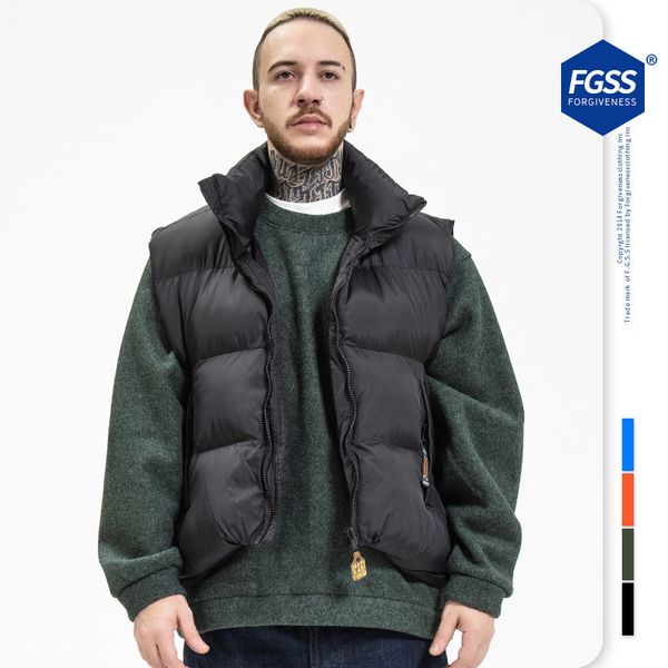fgss men's wear new fashion brand down vest in autumn and winter, Black;white
fgss men's wear new fashion brand down vest in autumn and winter, Black;white