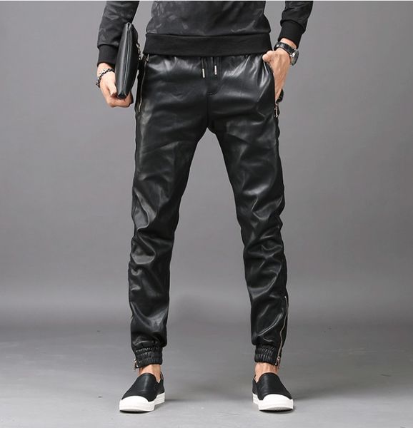 zipper faux tsingyi harem pant men streetwear biker motorcycle full length elastic waist pu leather pencil feet trousers 4yqi, Black
zipper faux tsingyi harem pant men streetwear biker motorcycle full length elastic waist pu leather pencil feet trousers 4yqi, Black