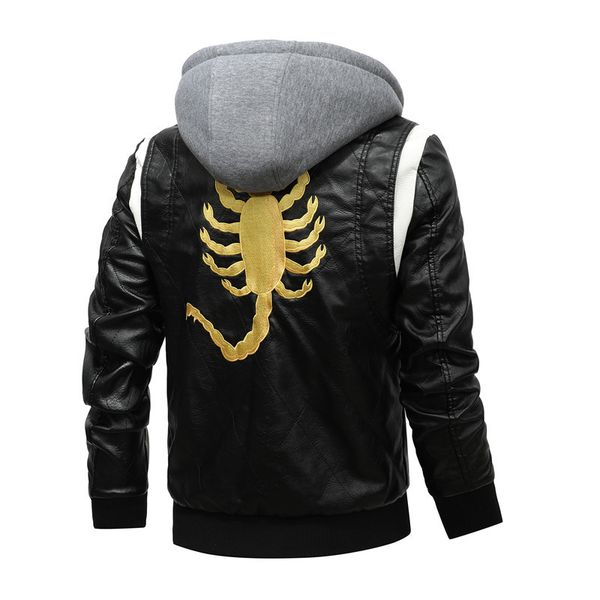 2021 new 2021 spring autumn new fashion hooded embroidery jacket coat men casual motor biker vintage pu faux leather jackets p1m3, Black
2021 new 2021 spring autumn new fashion hooded embroidery jacket coat men casual motor biker vintage pu faux leather jackets p1m3, Black