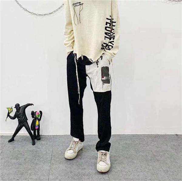 high streetwear erd sweatpants men women contrast color joggers pants e.r.d fashion casual trousers, Black
high streetwear erd sweatpants men women contrast color joggers pants e.r.d fashion casual trousers, Black