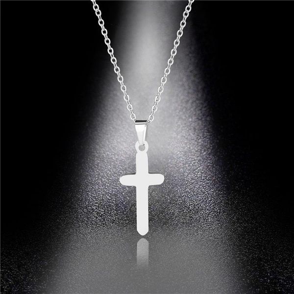 pendant necklaces religious jewelry accessories titanium steel cross necklace stainless product wholesale, Silver
pendant necklaces religious jewelry accessories titanium steel cross necklace stainless product wholesale, Silver