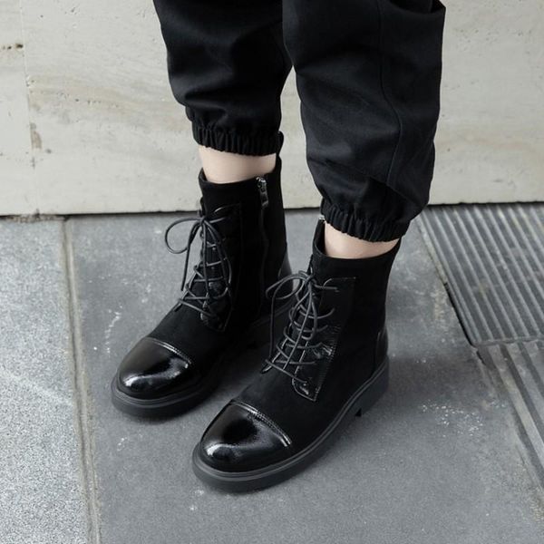 boots autumn and winter style fashion splicing short casual lace women's black plus size 34-43 high 3cm
boots autumn and winter style fashion splicing short casual lace women's black plus size 34-43 high 3cm