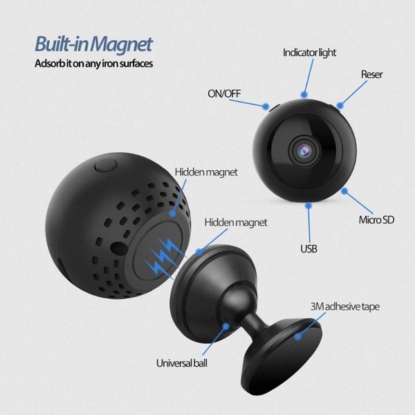 mini cameras w8 wide-angle hd wifi home security surveillance infrared night vision small camera 1080p sports dv back clip aerial camera1
mini cameras w8 wide-angle hd wifi home security surveillance infrared night vision small camera 1080p sports dv back clip aerial camera1