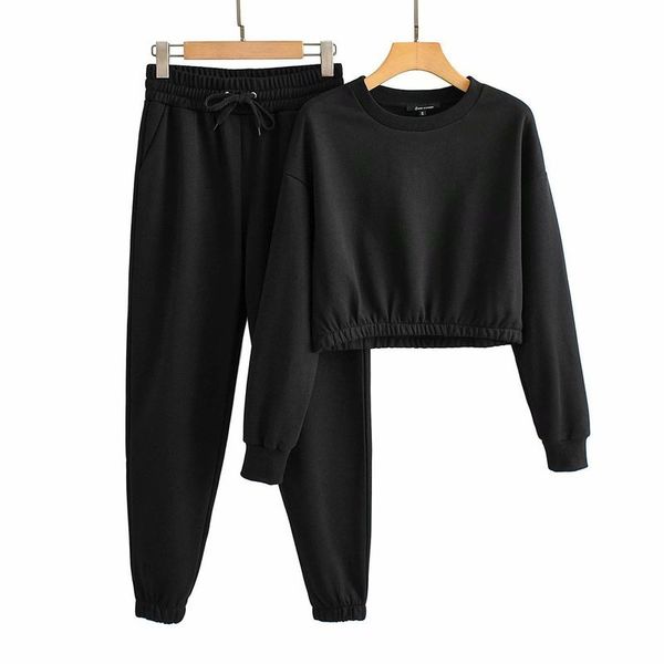 autumn 2020 women's new versatile casual loose sports short round neck sweater pants set, Gray
autumn 2020 women's new versatile casual loose sports short round neck sweater pants set, Gray