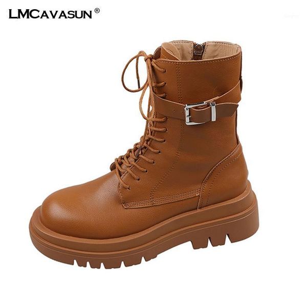 boots women zipper metal boots buckle thick rubber outsole lace-up round toe black brown cool1
boots women zipper metal boots buckle thick rubber outsole lace-up round toe black brown cool1