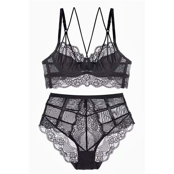 french ultra-thin lace beauty come back underwear ladies set transparent comfortable breathable bra c1211, Black;white
french ultra-thin lace beauty come back underwear ladies set transparent comfortable breathable bra c1211, Black;white