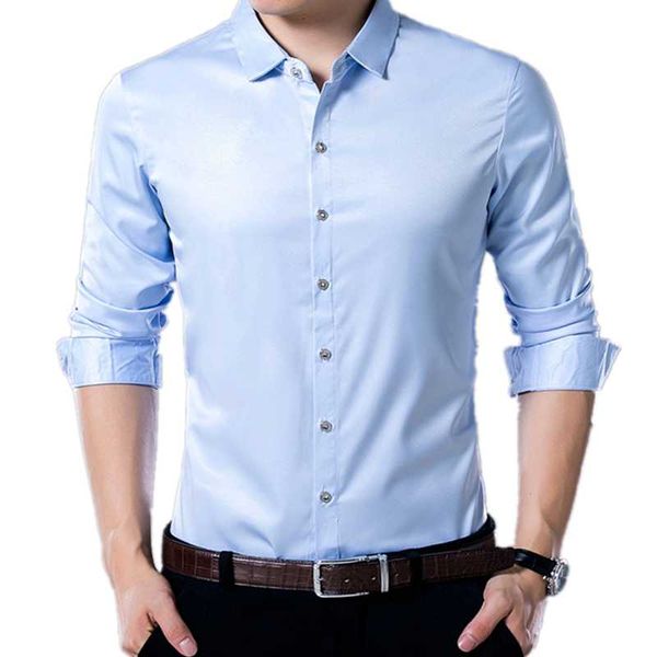 2021 spring summer new men's business casual slim fit long sleeved shirt korean clothes social blusas camisa masculina koszula, White;black
2021 spring summer new men's business casual slim fit long sleeved shirt korean clothes social blusas camisa masculina koszula, White;black