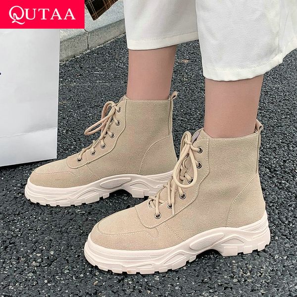 2021 new autumn winter ankle soft bottom round toe casual short platform flock lace up women boots size34-43 snt8, Black 
2021 new autumn winter ankle soft bottom round toe casual short platform flock lace up women boots size34-43 snt8, Black