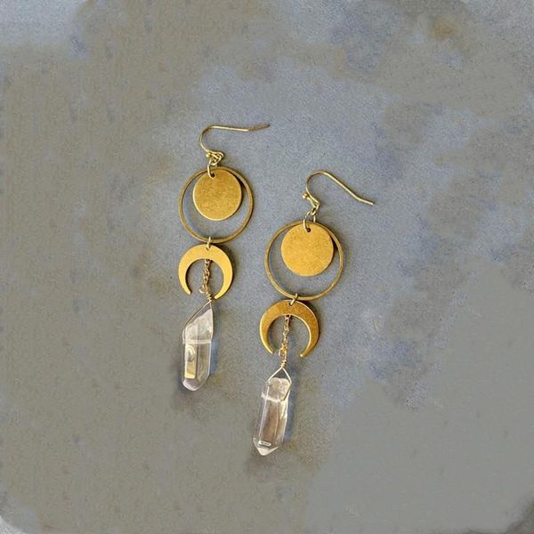 dangle & chandelier witchy earrings crescent moon phase celestial crystal festival eardrop boho novelty jewelry women gift fashion beautiful, Silver
dangle & chandelier witchy earrings crescent moon phase celestial crystal festival eardrop boho novelty jewelry women gift fashion beautiful, Silver
