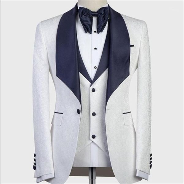 white mens suits shawl lapel custom made groom wedding tuxedos one button 3 pieces (jacket+pants+vest) formal mens tuxedos1, White;black
white mens suits shawl lapel custom made groom wedding tuxedos one button 3 pieces (jacket+pants+vest) formal mens tuxedos1, White;black