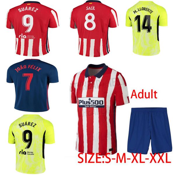 thai 20 21joao felix atletico madrid football shirt 2020 2021 saul camisetas surez llorente correa football shirt men's short shirt + c, Black;yellow
thai 20 21joao felix atletico madrid football shirt 2020 2021 saul camisetas surez llorente correa football shirt men's short shirt + c, Black;yellow