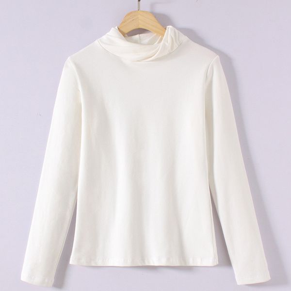 2021 new color 25 new female shirt high autumn turtleneck winter casual cotton shirts thin plus size femme wxf691 ltsg, White
2021 new color 25 new female shirt high autumn turtleneck winter casual cotton shirts thin plus size femme wxf691 ltsg, White