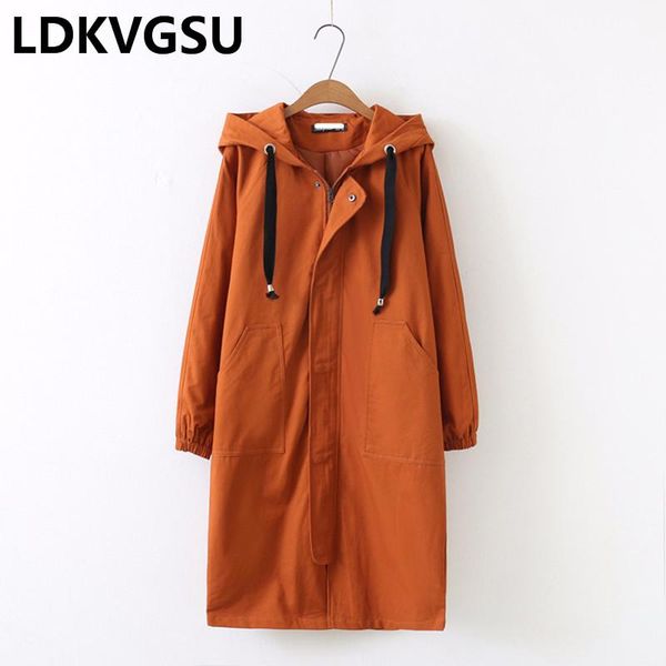 2020 new korean plus size spring autumn women jacket casual over knee long hooded windbreaker coats female large size 4xl is445, Tan;black
2020 new korean plus size spring autumn women jacket casual over knee long hooded windbreaker coats female large size 4xl is445, Tan;black