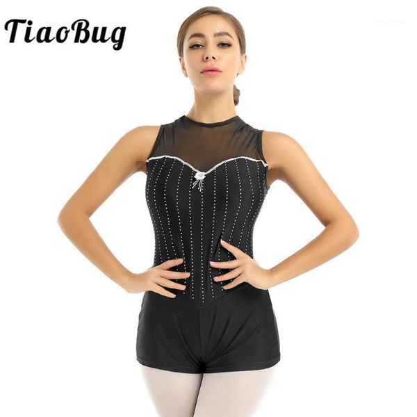 women dancewear round neck sleeveless shiny rhinestones unitards gymnastics leotard female performance ballet jazz dance costume1, Black;red
women dancewear round neck sleeveless shiny rhinestones unitards gymnastics leotard female performance ballet jazz dance costume1, Black;red