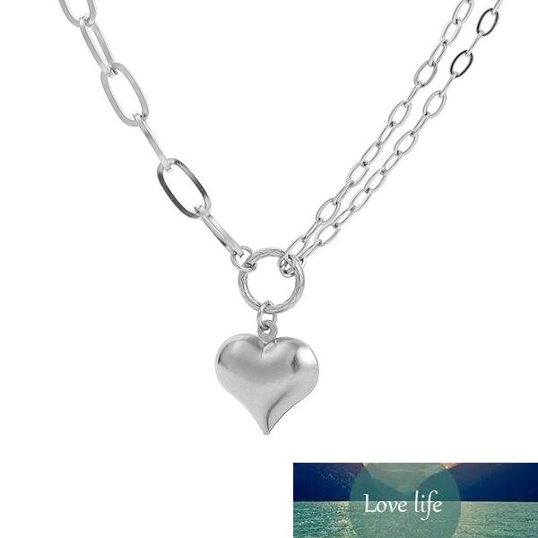 stainless punk sweet heart shape pendant necklace silver color chain accessory for women dating party jewelry gift
stainless punk sweet heart shape pendant necklace silver color chain accessory for women dating party jewelry gift