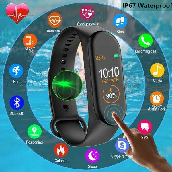 2020 новый m4 smart fitness bractele bracte rate monitor monitor кровяной давление кислород информация о кислороде пресс водонепроницаемый b 
2020 новый m4 smart fitness bractele bracte rate monitor monitor кровяной давление кислород информация о кислороде пресс водонепроницаемый b