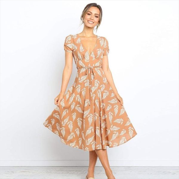 new tropical leaves print summer women mid calf dress v neck short sleeve beach dresses ladies casual dress, Black;gray
new tropical leaves print summer women mid calf dress v neck short sleeve beach dresses ladies casual dress, Black;gray