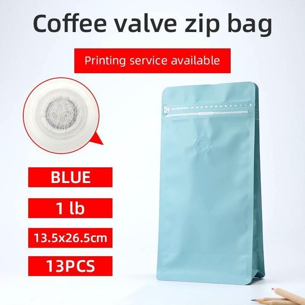 13pcs 1 pound 500g matte blue coffee bean one side degassing valve packaging bag aluminum block bottom coffee blue pouch1
13pcs 1 pound 500g matte blue coffee bean one side degassing valve packaging bag aluminum block bottom coffee blue pouch1