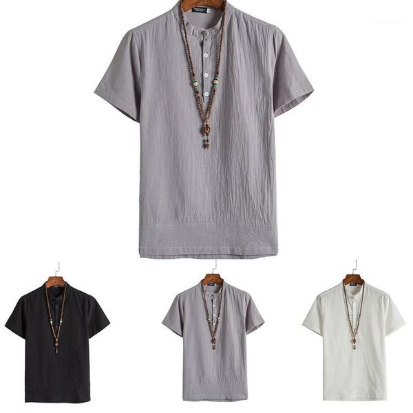 men's casual shirts hulooxuji mens summer linen blouses short sleeve baggy solid comfortable cotton and loose holiday tee 1, White;black
men's casual shirts hulooxuji mens summer linen blouses short sleeve baggy solid comfortable cotton and loose holiday tee 1, White;black