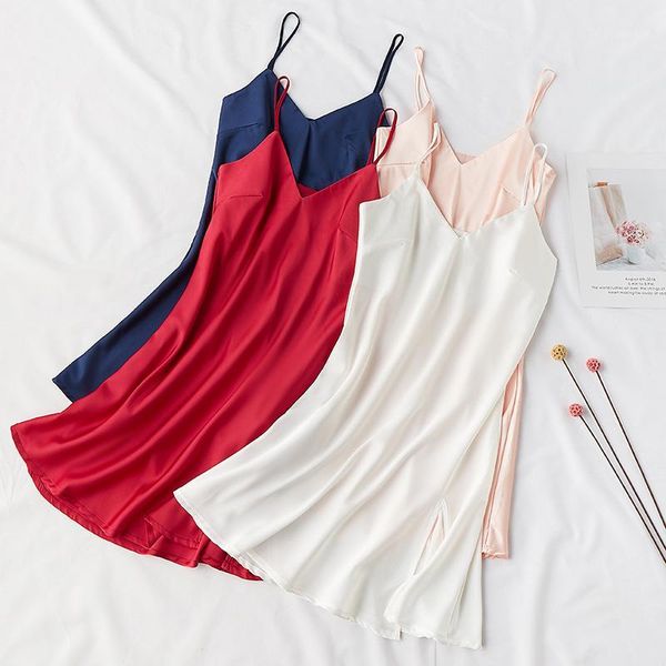 silky women sleep robe strap sleepwear v-neck nightdress lady home wear nightgown bath gown sleepshirts bathrobe -xl1, Black;red
silky women sleep robe strap sleepwear v-neck nightdress lady home wear nightgown bath gown sleepshirts bathrobe -xl1, Black;red