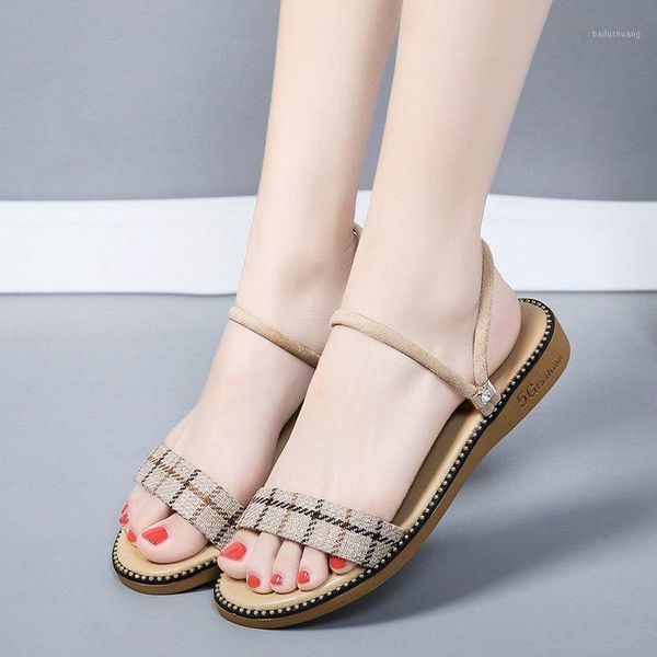 2020 summer sandals women plaid shoes flat fashion ladies sandals non-slip summer holiday shoes black beige a24381
2020 summer sandals women plaid shoes flat fashion ladies sandals non-slip summer holiday shoes black beige a24381