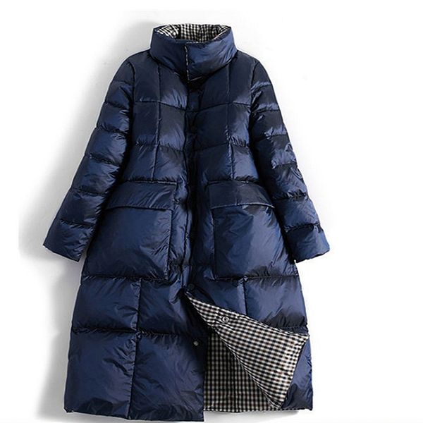 2021 new female coat winter double-sided style wear thin white duck long on the knee sw9q, Black
2021 new female coat winter double-sided style wear thin white duck long on the knee sw9q, Black