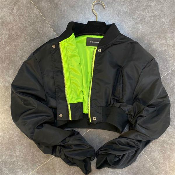 2020 autumn new arrivals long sleeve stand collar zipper short black jacket women coat streetwear mk420, Black;brown
2020 autumn new arrivals long sleeve stand collar zipper short black jacket women coat streetwear mk420, Black;brown