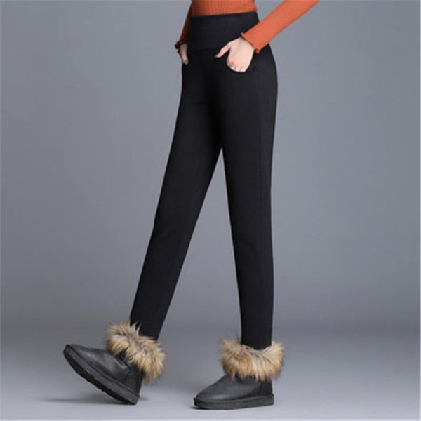 women fleece leggings clothing fashion trend plus size middle waist warm skinny pants winter female new elastic waist casual slim trousers, Black;white
women fleece leggings clothing fashion trend plus size middle waist warm skinny pants winter female new elastic waist casual slim trousers, Black;white