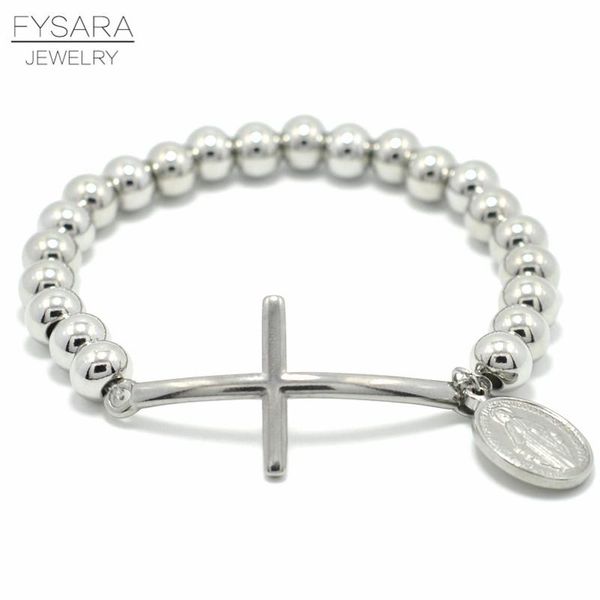 fysara stainless steel beaded bracelets for women men religion virgin mary rosary cross stretch strand bracelets couple jewelry sqcyas, Black
fysara stainless steel beaded bracelets for women men religion virgin mary rosary cross stretch strand bracelets couple jewelry sqcyas, Black