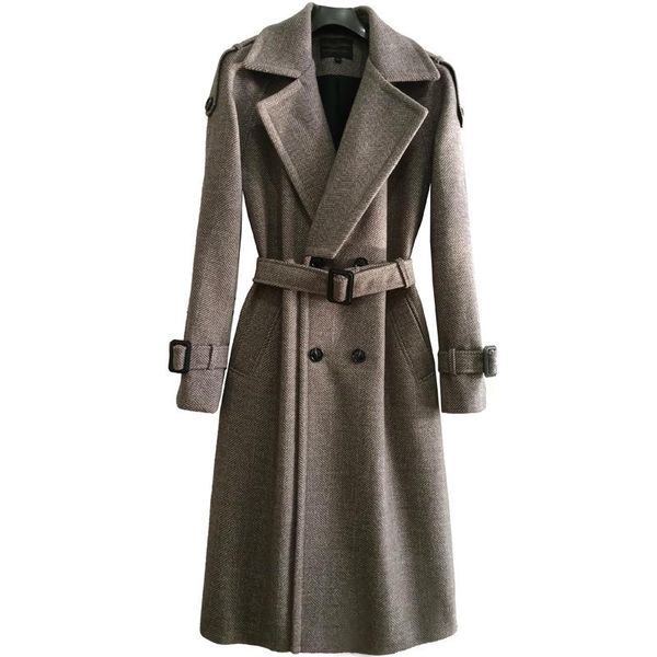 men's wool & blends herringbone long fashion overcoat extra over-the-knee autumn and winter style retro woolen jacket men coats, Black
men's wool & blends herringbone long fashion overcoat extra over-the-knee autumn and winter style retro woolen jacket men coats, Black