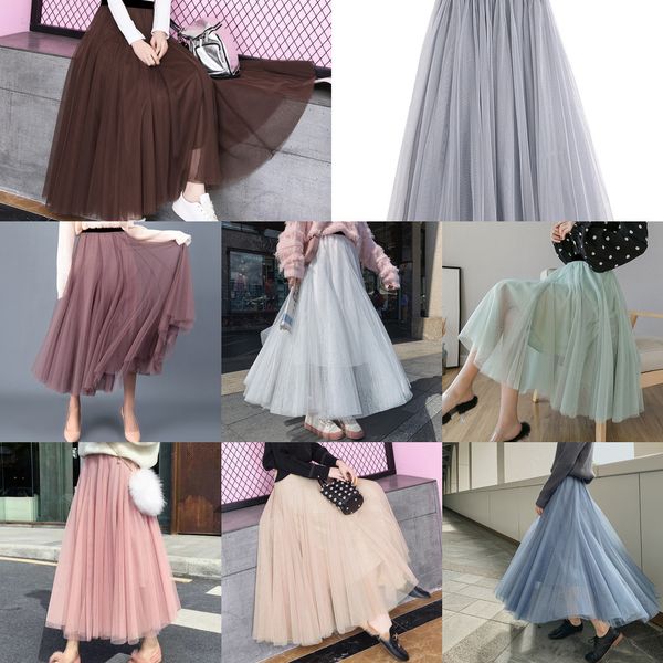 2020 summer tulle skirts womens midi pleated skirts black tulle skirt women spring fashion elastic high waist mesh tutu skirts q1219
2020 summer tulle skirts womens midi pleated skirts black tulle skirt women spring fashion elastic high waist mesh tutu skirts q1219