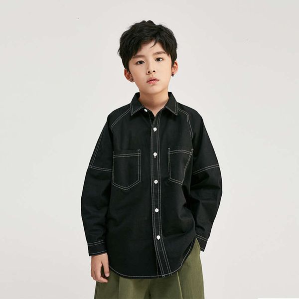 lu children's clothing 2020 spring new street sle simple long sve shirt for middle large children, boys and girls' coat, Black
lu children's clothing 2020 spring new street sle simple long sve shirt for middle large children, boys and girls' coat, Black