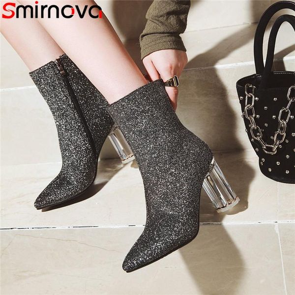 smirnova big size 33-43 fashion ankle boots for women pointed toe zip high heels shoes woman high heels autumn winter boots, Black
smirnova big size 33-43 fashion ankle boots for women pointed toe zip high heels shoes woman high heels autumn winter boots, Black