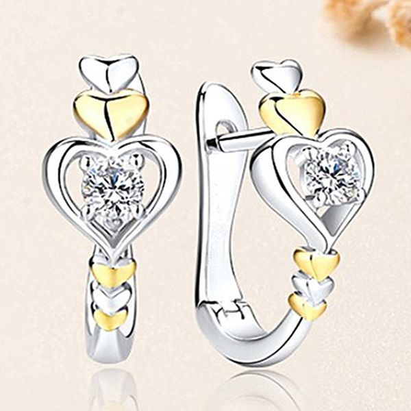 romatic silver color filled little love heart shaped with crystal stud earrings for women girl lovely zircon earrings party, Golden;silver
romatic silver color filled little love heart shaped with crystal stud earrings for women girl lovely zircon earrings party, Golden;silver