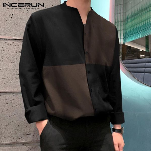 incerun patchwork shirts men long sleeve v neck camisa color stitching blusas loose button up chemise man leisure korean shirts, White;black
incerun patchwork shirts men long sleeve v neck camisa color stitching blusas loose button up chemise man leisure korean shirts, White;black