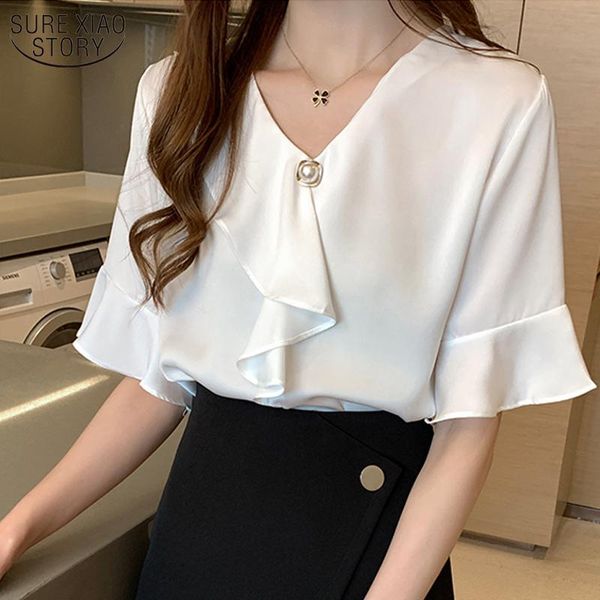 casual short sleeve v-neck white pink elegant office lady ruffle blouse casual women clothing solid women and blouses 9606
casual short sleeve v-neck white pink elegant office lady ruffle blouse casual women clothing solid women and blouses 9606