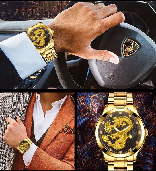 watch steel band sale quartz busins men's watch classic chine style relief gold dragon watch, Slivery;brown
watch steel band sale quartz busins men's watch classic chine style relief gold dragon watch, Slivery;brown