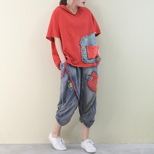 seebeautiful new fashion 2020 spring summer hooded short sleeve patch pocket elastic wait denim pants jeans set female w6721, White
seebeautiful new fashion 2020 spring summer hooded short sleeve patch pocket elastic wait denim pants jeans set female w6721, White