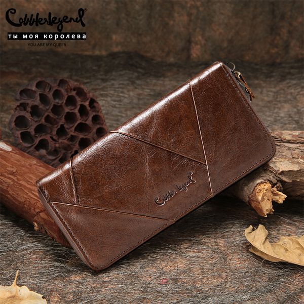cobbler legend 2019 new retro women's wallets for lady genuine leather zipper wallet for girls long coin card purses for woman c1115, Red;black
cobbler legend 2019 new retro women's wallets for lady genuine leather zipper wallet for girls long coin card purses for woman c1115, Red;black